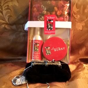 Claire Burke collection Applejack and peel and new With Black Velvet ornate purs